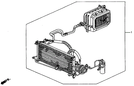 BODY / AIR CONDITIONING/KIT for 1991 Honda ACCORD COUPE #1