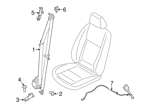 Transit Connect FRONT SEAT BELTS