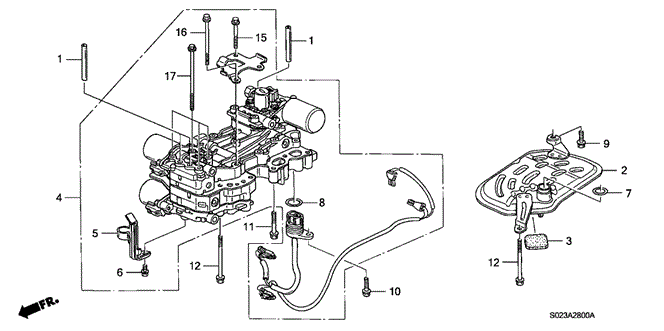 TRANSMISSION - AUTOMATIC/CVT MAIN VALVE BODY for 1996 Honda CIVIC COUPE #1