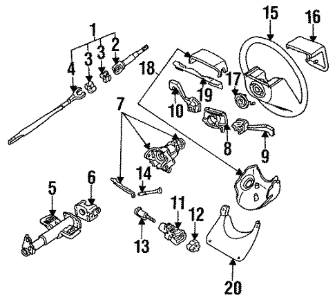 Electrical/Switches for 1990 Pontiac LeMans #1