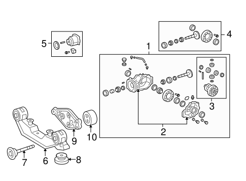 REAR SUSPENSION/AXLE & DIFFERENTIAL for 2010 Toyota Matrix #1