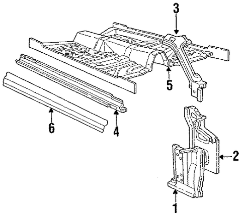 Town Car EXTERIOR TRIM - PILLARS 2