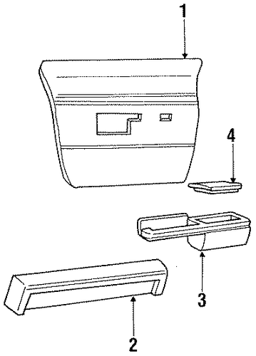 Colony Park INTERIOR TRIM - REAR DOOR