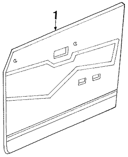 Tracer INTERIOR TRIM - FRONT DOOR
