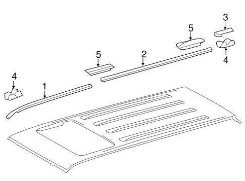 BODY/EXTERIOR TRIM - ROOF for 2010 Toyota 4Runner #2