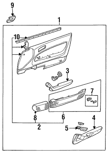 Lining, L Front Door *NH89L/NH89L* Lining, L Front Door *NH89L/NH89L*