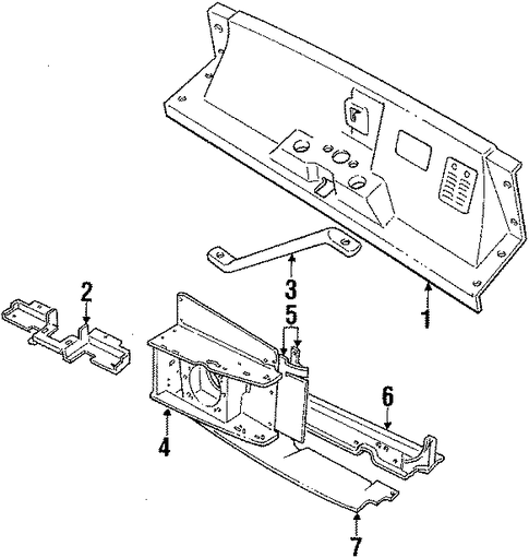 Defender 110 RADIATOR SUPPORT