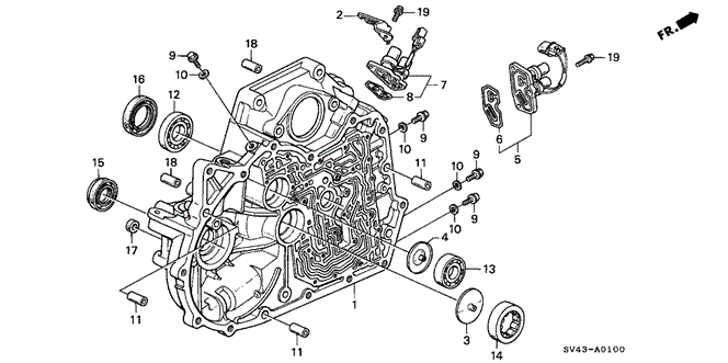 TRANSMISSION - AUTOMATIC/AT TORQUE CONVERTER HOUSING for 1995 Honda ACCORD SEDAN #1