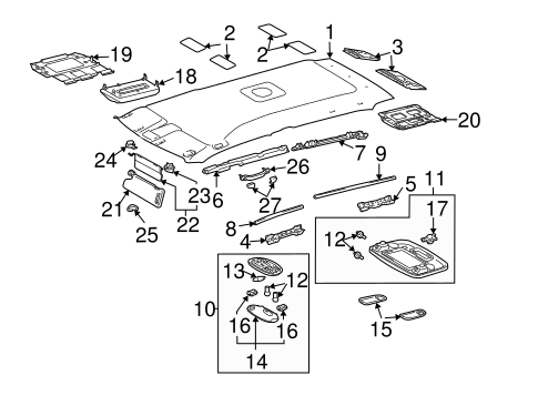 BODY/INTERIOR TRIM - CAB for 2004 Toyota Tundra #3