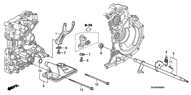 Transmission - Automatic/Shift Fork for 2006 Honda CIVIC COUPE #1