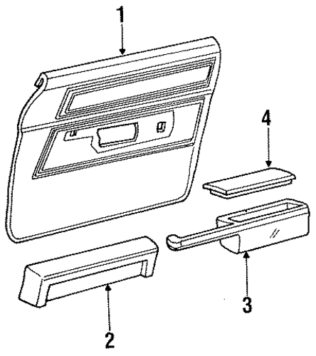 LTD Crown Victoria INTERIOR TRIM - FRONT DOOR