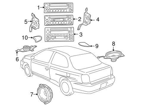 BODY/SOUND SYSTEM for 2004 Toyota Echo #1