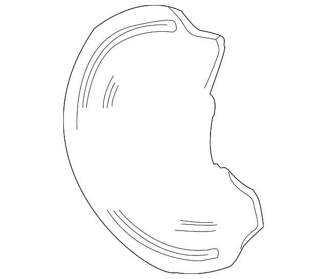 F4ZZ-2C028-A SPLASH SHIELD, RIGHT