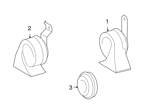 ELECTRICAL/HORN for 2006 Toyota Highlander #1