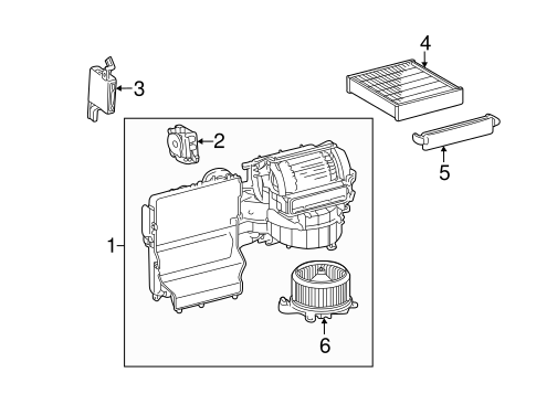 HVAC/BLOWER MOTOR & FAN for 2015 Toyota Sienna #1