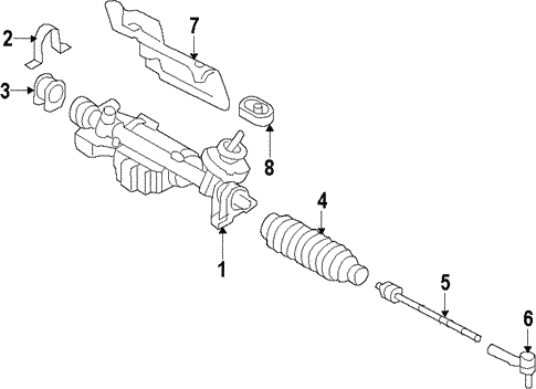 Steering Gear & Linkage for 2012 Volkswagen CC #2