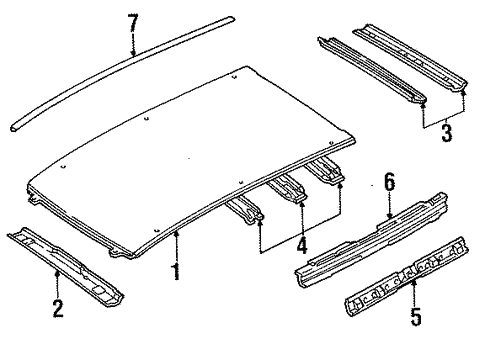 Roof & Components for 1996 Ford Contour #0
