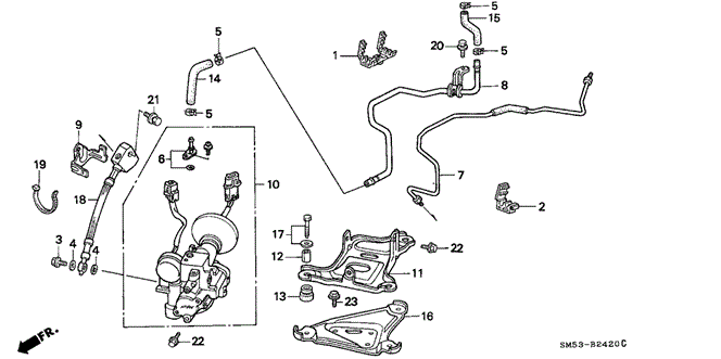 CHASSIS/ABS ACCUMULATOR for 1993 Honda ACCORD 5-DOOR #1