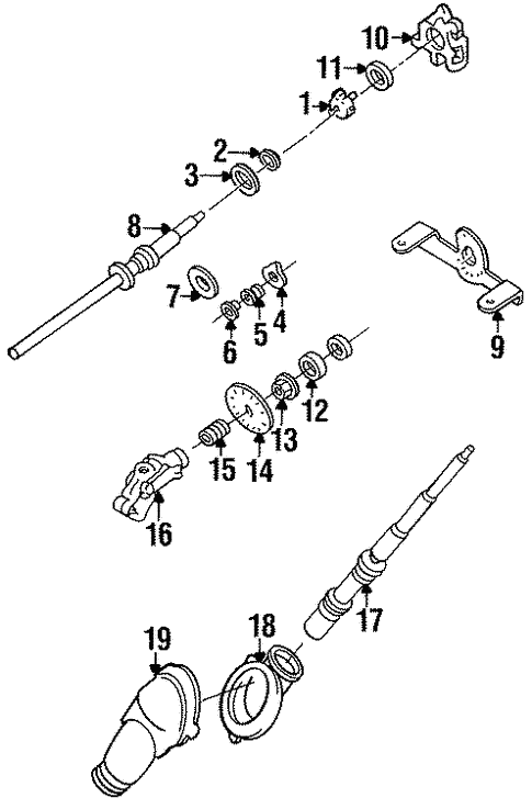 Shaft & Internal Components for 1995 Nissan Quest #0