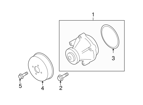 Water Pump for 2014 Ford Expedition #0