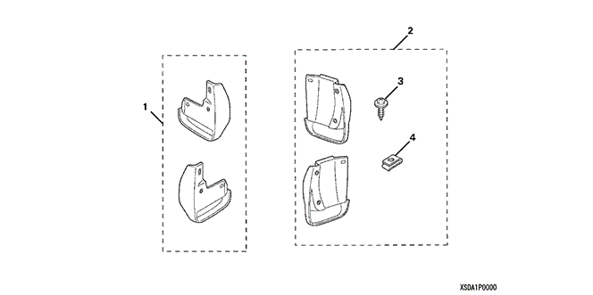 ACCESSORIES/SPLASH GUARD (1) for 2003 Honda ACCORD SEDAN #1