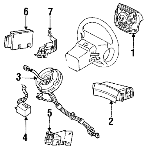 Mark VIII AIR BAG COMPONENTS