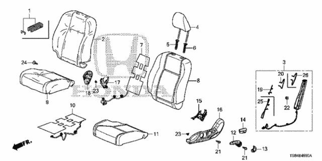 Front Seat (Driver Side) for 2012 Honda CIVIC COUPE #0
