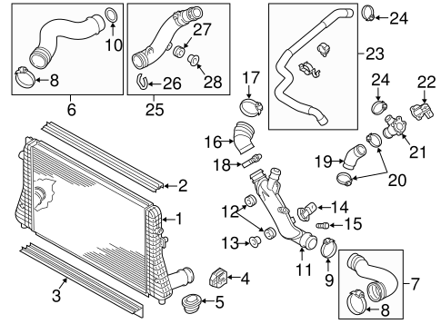 Cooling System/Intercooler for 2015 Audi TT Quattro #1