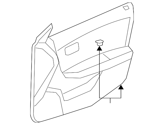 25783638 Деталь DOOR TRIM PANEL, RIGHT