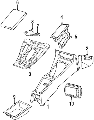 XJS CENTER CONSOLE