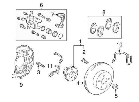 BRAKES/FRONT BRAKES for 2016 Toyota Prius #1