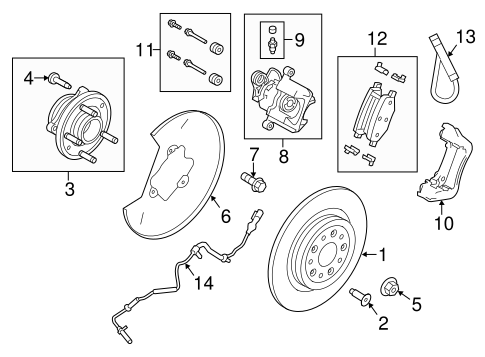 Brakes/Brake Components for 2013 Ford Taurus #2