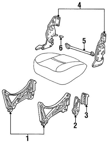 Windstar REAR SEAT COMPONENTS