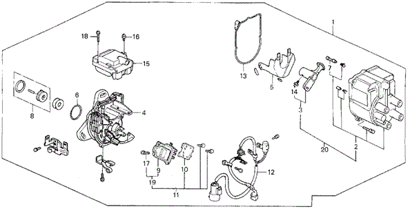 1989 Honda CIVIC 5-DOOR ** (WAGOVAN) CAP ASSY. - (30102PM5305) 1989 Honda CIVIC 5-DOOR ** (WAGOVAN) CAP ASSY. - (30102PM5305)