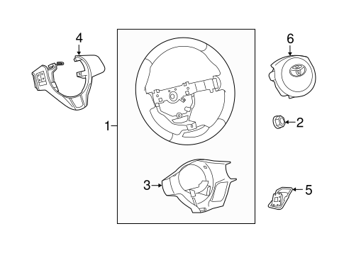 STEERING/STEERING WHEEL & TRIM for 2014 Toyota Yaris #1
