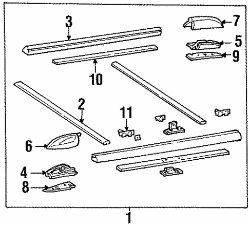 Luggage Carrier for 2000 GMC Yukon #0