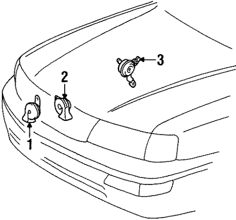ELECTRICAL/HORN for 1997 Toyota Avalon #1