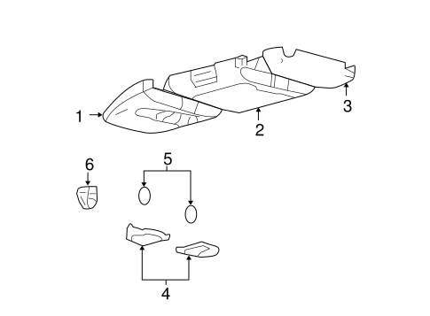 Body/Overhead Console for 2006 Ford F-150 #1