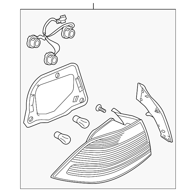 12777325 Деталь TAIL LAMP ASSY, LEFT