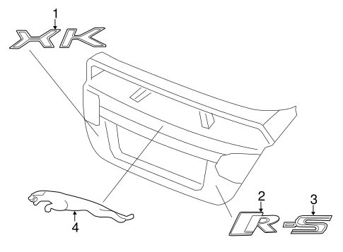 XK EXTERIOR TRIM - TRUNK