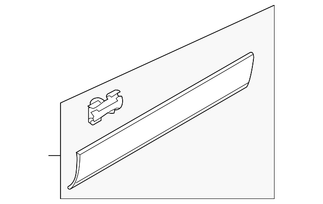 DGP000124PCL Деталь LOWER MOLDING, RIGHT