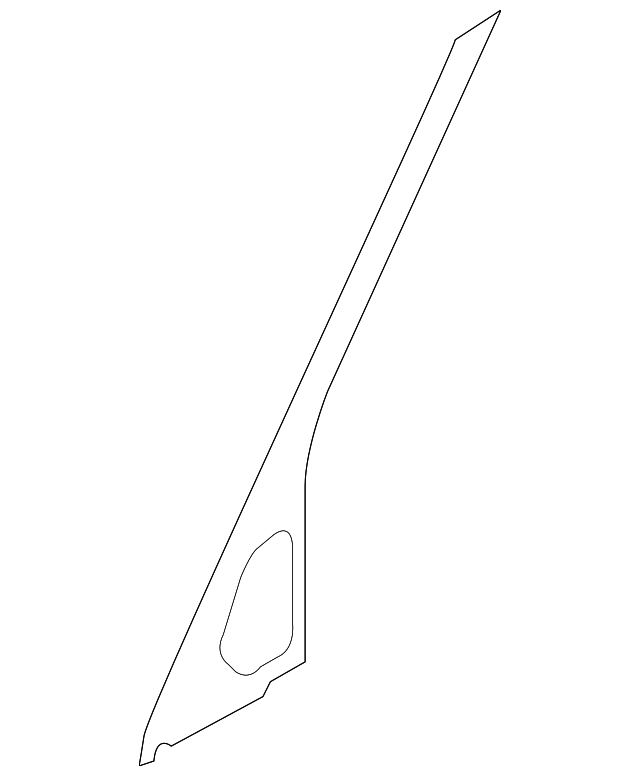 LR015013 Деталь FRONT MOLDING, RIGHT