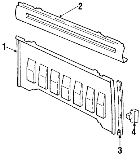 C2500 Pickup BACK PANEL 2