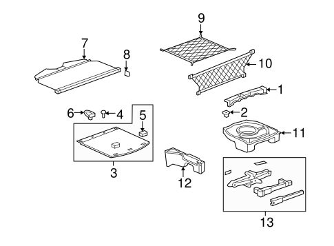 Vue INTERIOR TRIM - REAR BODY