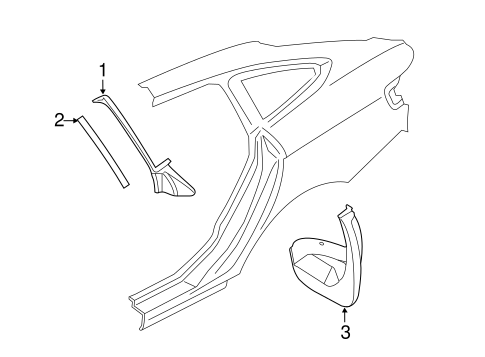 Exterior Trim - Quarter Panel for 2015 BMW 328i GT xDrive #0