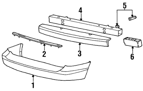Windstar BUMPER & COMPONENTS - REAR
