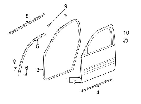 Body/Door & Components for 2005 Buick LeSabre #1