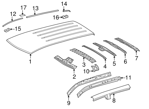 BODY/ROOF & COMPONENTS for 2012 Toyota Highlander #2