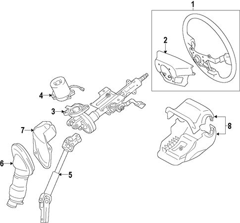 STEERING/STEERING WHEEL for 2016 Toyota Prius #1