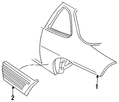 Grand Am EXTERIOR TRIM - QUARTER PANEL